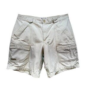 Vintage Columbia Mens Casual Cargo Shorts Size 38 Beige Outdoor Comfort Hiking